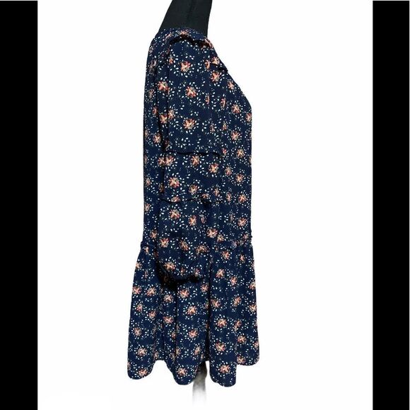 Max Studio Floral Drop Waist Babydoll Mini Dress - Picture 3 of 7